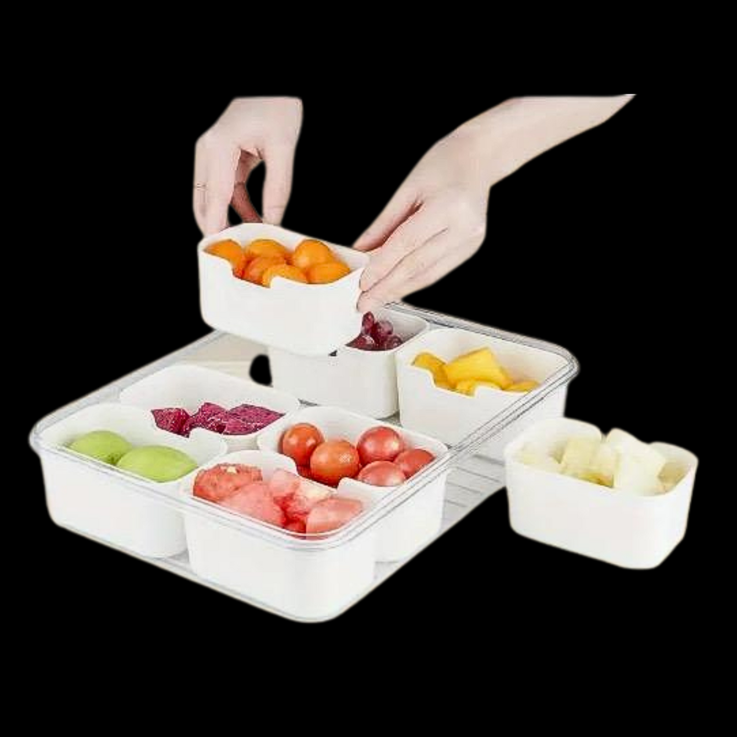 The Best AKA Salad Station | 8 compartment tray with lid